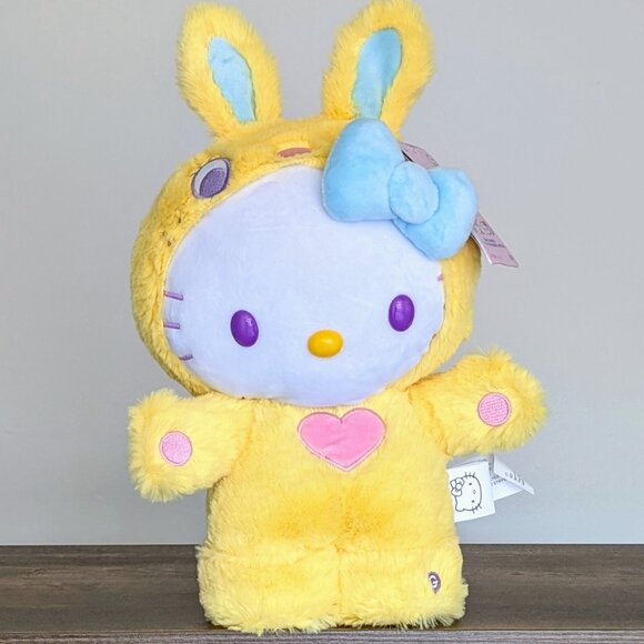 💛Sanrio Hello Kitty Easter Bunny Animated/Musical Side Stepper Plush 🎵 - Picture 5 of 10